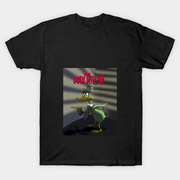 The Duck Detective Noir T-Shirt by brightredrocket